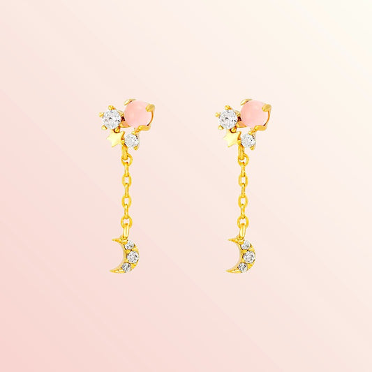 Blush Celestial Drop Earrings