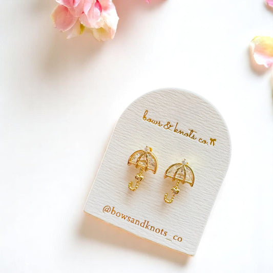 Umbrella Kisses Stud Earrings 1