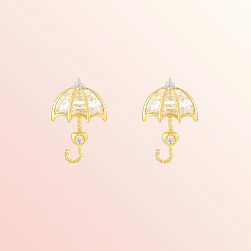 Umbrella Kisses Stud Earrings 2