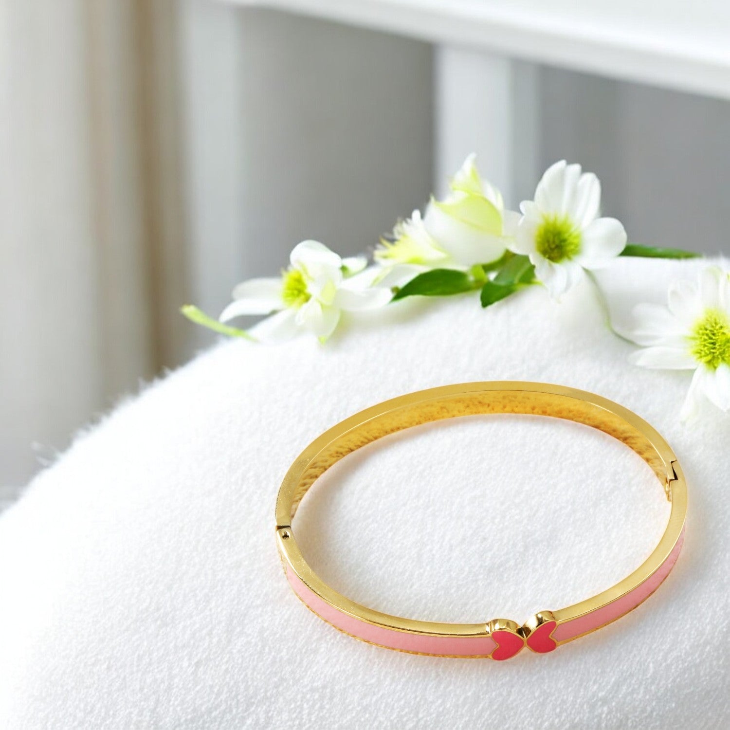 Whispering Wings Bangle Pink 2